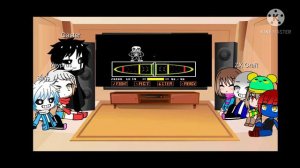 Undertale react to Sans Hard Mode fight