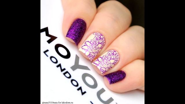 Маникюр с кружевным рисунком 💥 ИДЕИ МАНИКЮРА 💥 ДИЗАЙН НОГТЕЙ 💖💖💖 смотреть онлайн