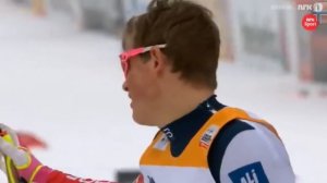 Большунов против сборной Норвегии