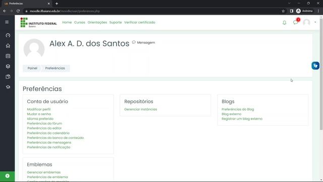 Como modificar a senha do Moodle IF Baiano смотреть онлайн