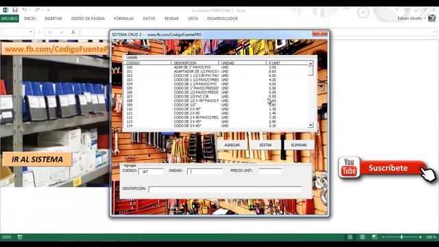 Sistema CRUD básico con VBA Excel con LISTBOX смотреть онлайн