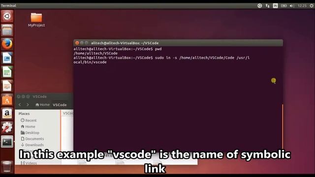 ubuntu create symbolic link to visual studio code executable смотреть онлайн