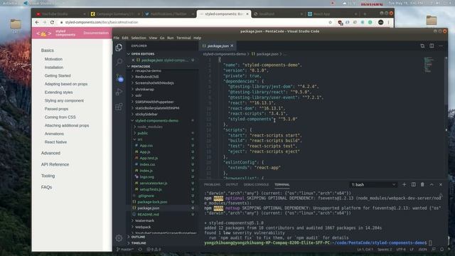 Styled Components with Reactjs Hands On Intro (Part 1/3) смотреть онлайн