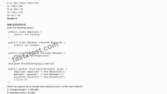 [Aug, 2022] Fast2test 1z0-808 PDF Dumps and 1z0-808 Exam Questions (44-59) смотреть онлайн