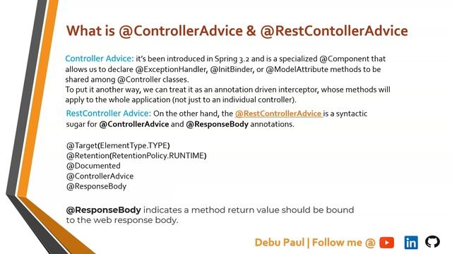 Difference between ControllerAdvice and RestControllerAdvice annotation | Spring boot & mvc Questio смотреть онлайн