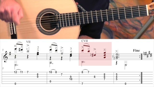 ADELITA - Francisco Tarrega - Full (New) Tutorial with TAB - Fingerstyle Guitar смотреть онлайн