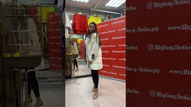 Шуба норковая, поперечная пластина, Английский воротник, цвет белый, рукав трансформер смотреть онлайн