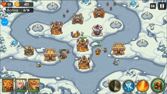 Прохождение игры (Tower Defense Crush: Empire Warriors TD) ( сложность кошмар ) 13 уровень смотреть онлайн