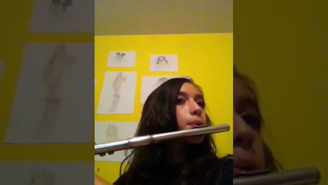 Gavotte played on a flute смотреть онлайн