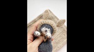 Как вязать ушки на двух спицах.