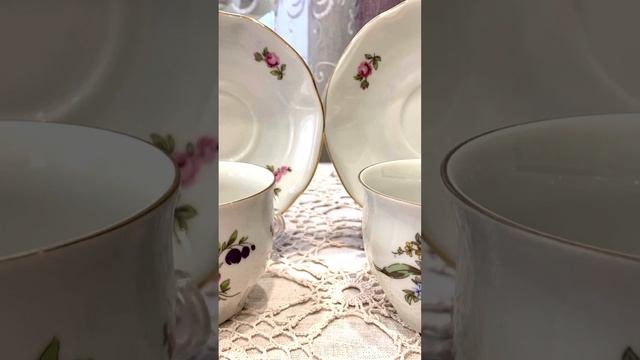 Сервиз чайнокофейный 40 предметов Мейсенский букет Bohemia. #фарфор #посуда #посудабогемия смотреть онлайн
