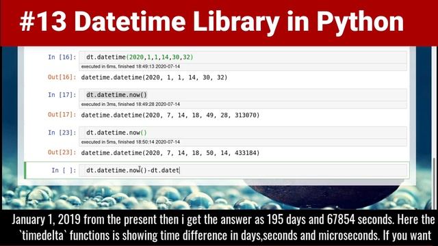 #13 Date and Time in Python смотреть онлайн
