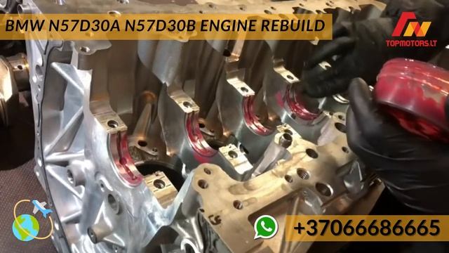 BMW N57D30A N57D30B ENGINE REBUILD смотреть онлайн