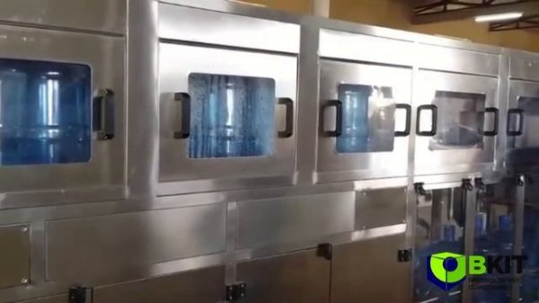 Линия Розлива воды в 19 литровые бутыли 180шт час от Obkit ru