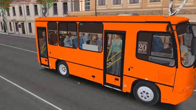 Стрим выходного дня по Омси 2. Рейс по 35-му маршруту карты " Большая деревня 0.8." смотреть онлайн