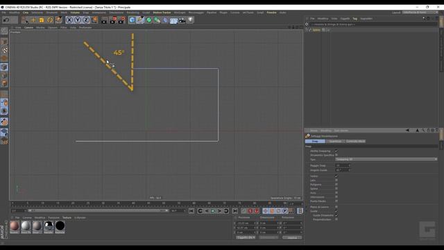 SPLINE CON SNAP E GUIDE DI RIFERIMENTO IN CINEMA 4D смотреть онлайн