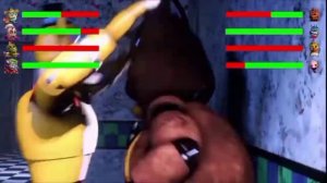 FNAF:СЕКЮРИЧИ БРИЧ АНИМАТРОНИКИ VS СЛОМАННЫЕ ТОЙ АНИМАТРОНИКИ(МАРИОНЕТКА)