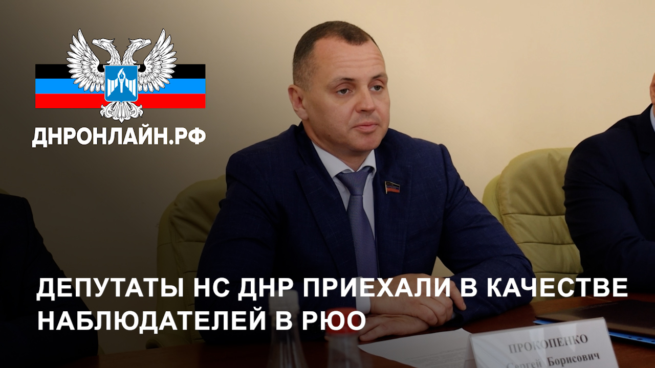 Депутаты НС ДНР приехали в качестве наблюдателей в РЮО смотреть онлайн