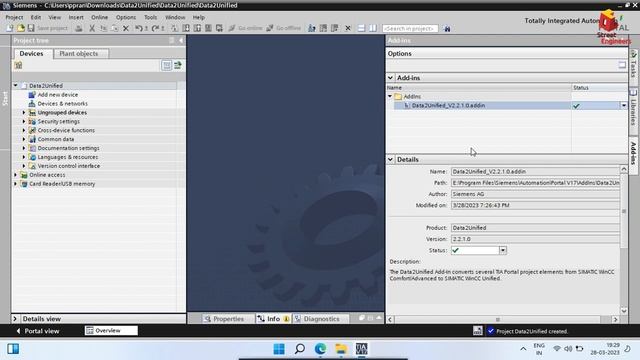 How to add Data2Unified Addin in TIA? | Data2Unified смотреть онлайн