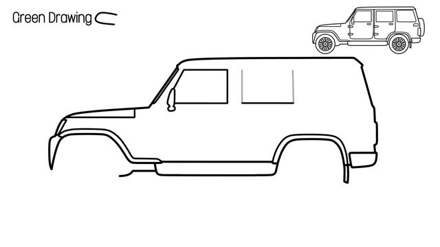 How to draw a MAHINDRA BOLERO easy / drawing a suv car step by step смотреть онлайн