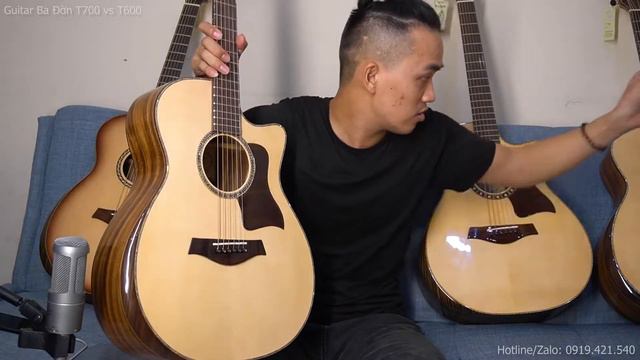 So Sánh Đàn Guitar Acoustic Ba Đờn T600 với T700 l Chúng ta sẽ chọn cây nào