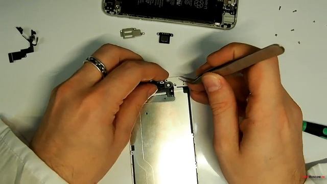 Замена фронтальной камеры с датчиком приближения на iPhone 6, своими руками смотреть онлайн