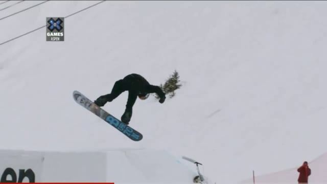 Shaun White X Games 2013 SnowBoard Slopestyle First Run