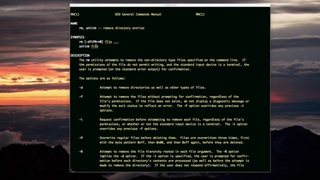 rm and rmdir (for deleting in unix) смотреть онлайн