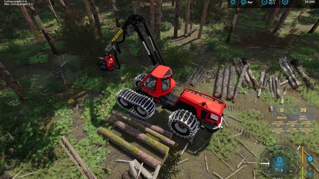 FS22?Komatsu 951?Logging?New Map?It is more difficult to work only in reality?TREES ARE FALLING..?. смотреть онлайн