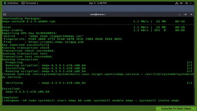 How To Install EMQX MQTT Broker on Rocky Linux 8 смотреть онлайн