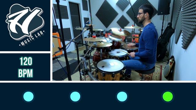 Let's Play Together - Basic Drum Groove 120 BPM смотреть онлайн