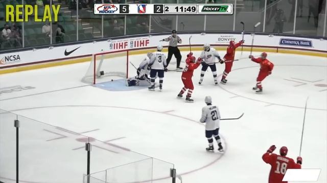 ЮЧМ-2021. Россия - США - 7:6 ОТ. Лучшие моменты смотреть онлайн