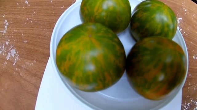 Томат Зеленая зебра (Green Zebra) смотреть онлайн