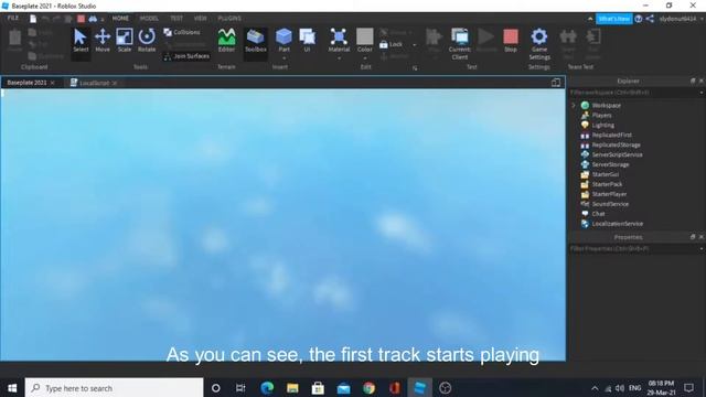 How to add Background Music into a Roblox game | Roblox Studio | Scripting tutorial смотреть онлайн
