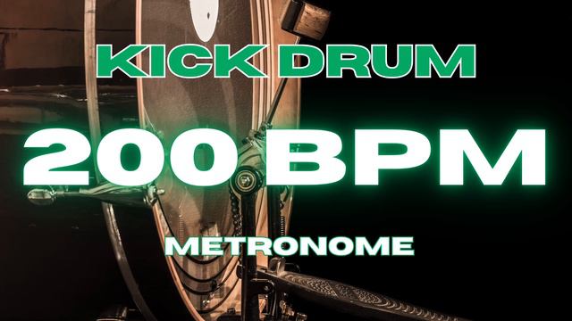 200 BPM - Kick Drum Metronome смотреть онлайн