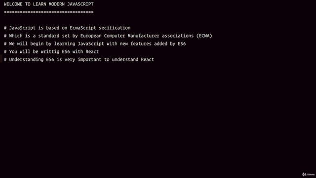 Modern JavaScript , Lecture 1 Modern JavaScript смотреть онлайн