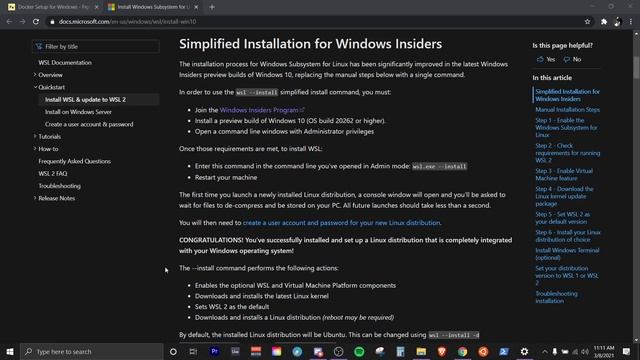 Docker Setup for Windows | How to download & Install Docker ? Desktop on Windows смотреть онлайн
