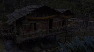 Шум дождя на соломенной крыше в туманном лесу без рекламы ¦ Звуки дождя и грома для сна