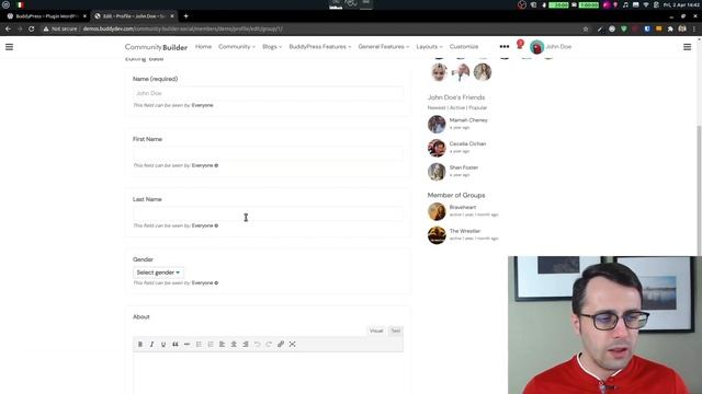 Come creare un SOCIAL NETWORK con WordPress Tutorial BuddyPress in italiano смотреть онлайн