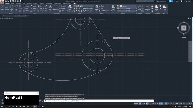 2D Drawing Example #002 - AutoCAD 2020 | AutoCAD Tutorial Series - Episode 06 смотреть онлайн