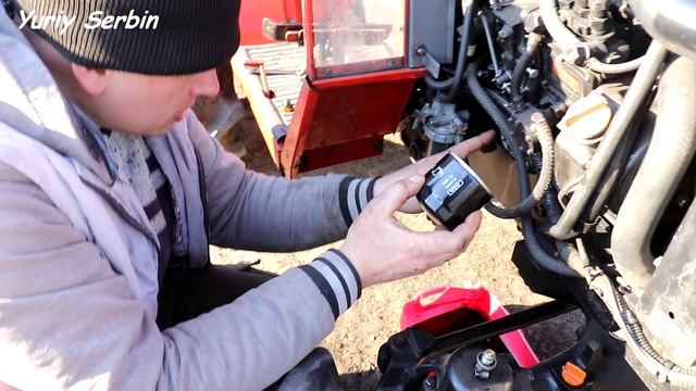 Какое масло лить в ЯПОНСКИЙ мини трактор? Весеннее ТО!