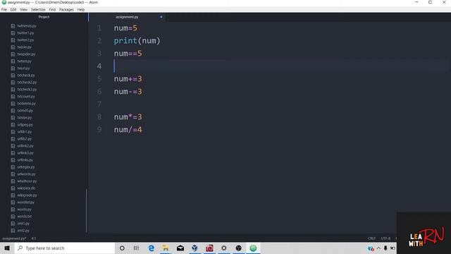 Assignment Operators In Python In Hindi | Python Tutorials In Hindi смотреть онлайн