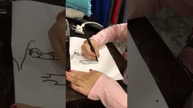 Рисунок мальчика и девочки смотреть онлайн