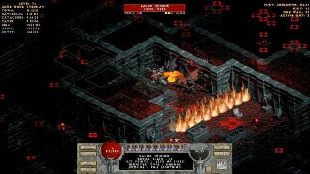 Diablo The Hell 2 V1 0454 RIP Shugoki Speedrun Mode Floor 24 Doom