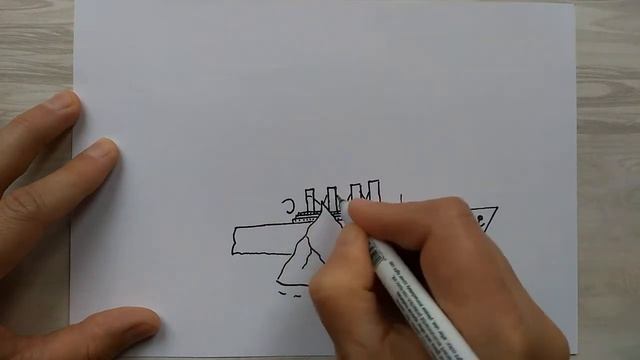 Рисую Титаник из букв. смотреть онлайн