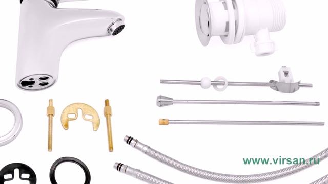 Смеситель для умывальника FRAP (ФРАП) H1004 40 мм смотреть онлайн