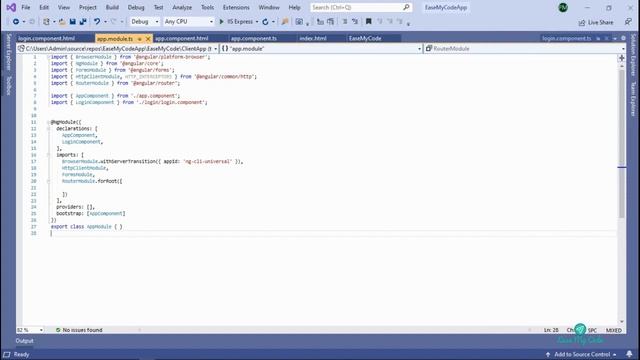 Creating login page using Angular 9 and Dot Net Core Part-II смотреть онлайн