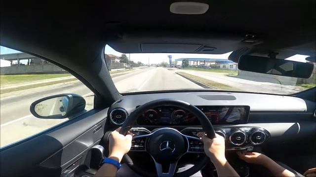 MERCEDES-BENZ A 200 163 HP STYLE. POV - QUIET SOUND - ACCELERATION - INTERIOR DETAILS - ENGINE . смотреть онлайн