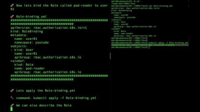 How to attach Role & RoleBindings in Kubernetes смотреть онлайн