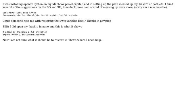 Mac Pro - $PATH messed up and "command not found" errors смотреть онлайн